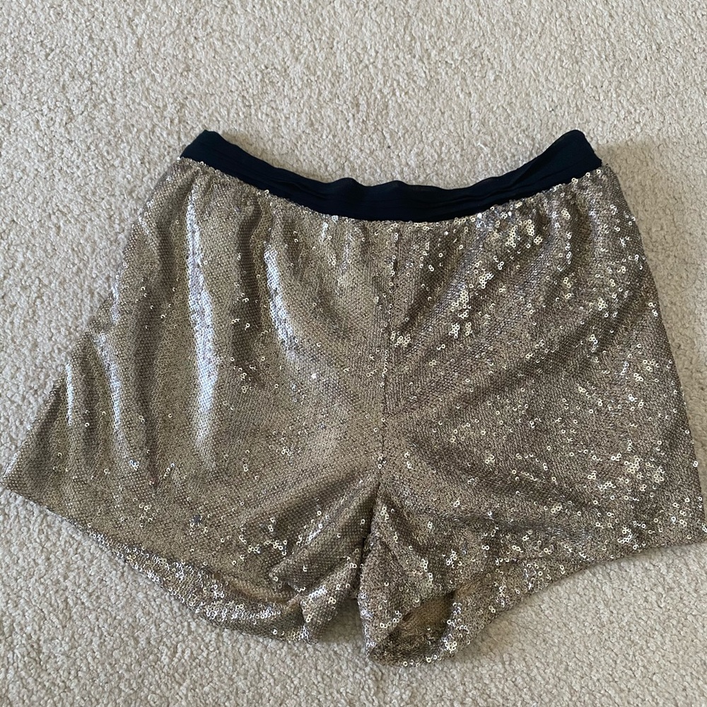 Zara Basic Sequin Shorts